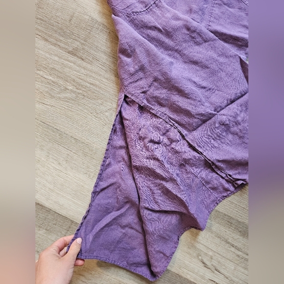 Flax Purple Raglan Sleeve Midi Dress - Picture 4 of 7